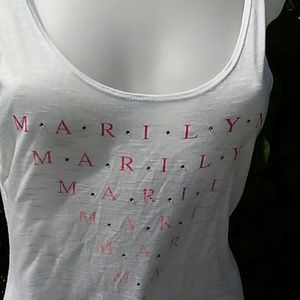 MARILYN MONROE White Tank Top NWT